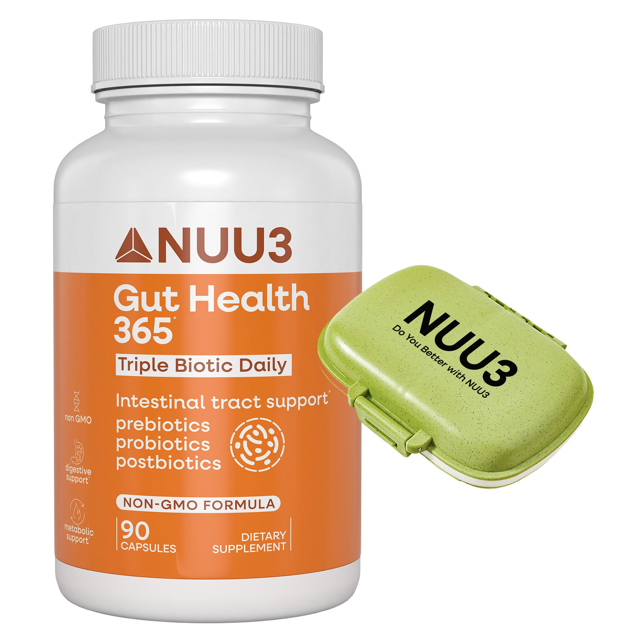 Gut health 365 + Pillcase ($62.99 Value) - Nuu3