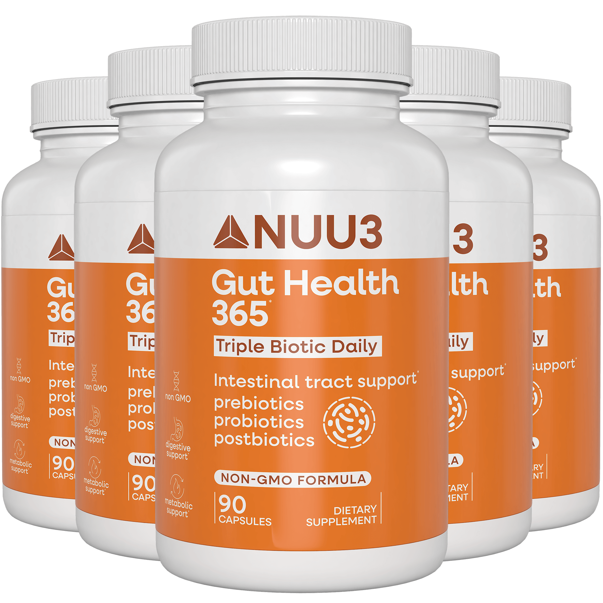 Gut Health 365 5 Bottles - Nuu3