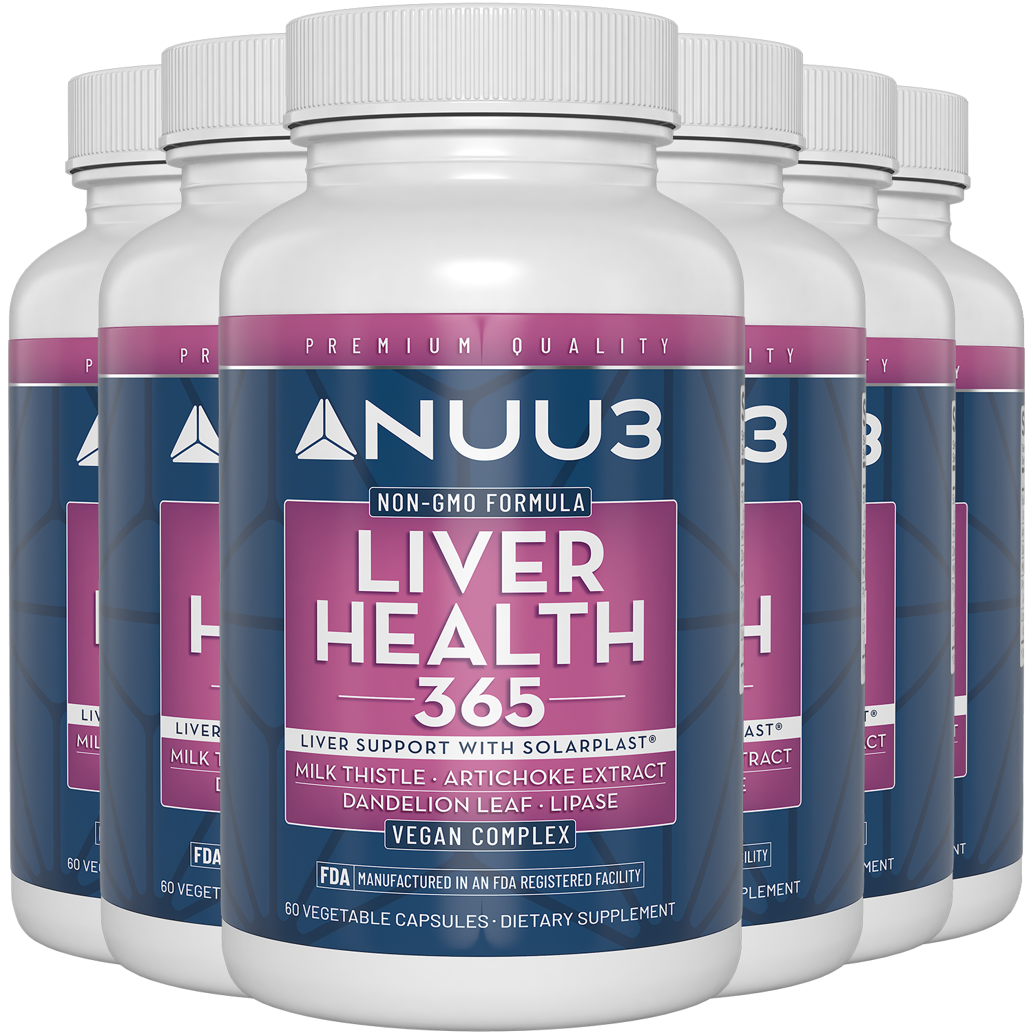 Liver Health 365 6 Bottles - Nuu3