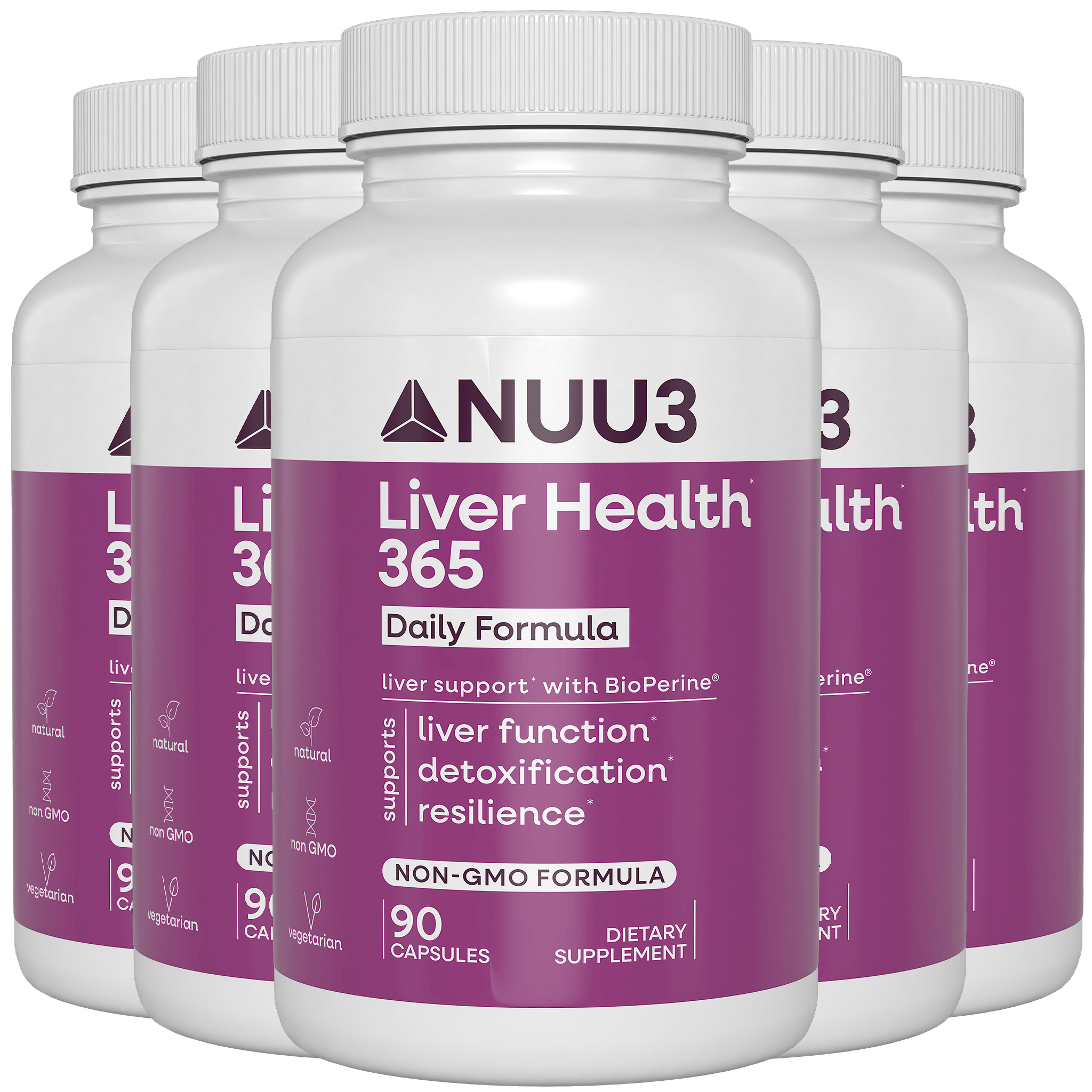 Liver Health 365 5 Bottles - Nuu3