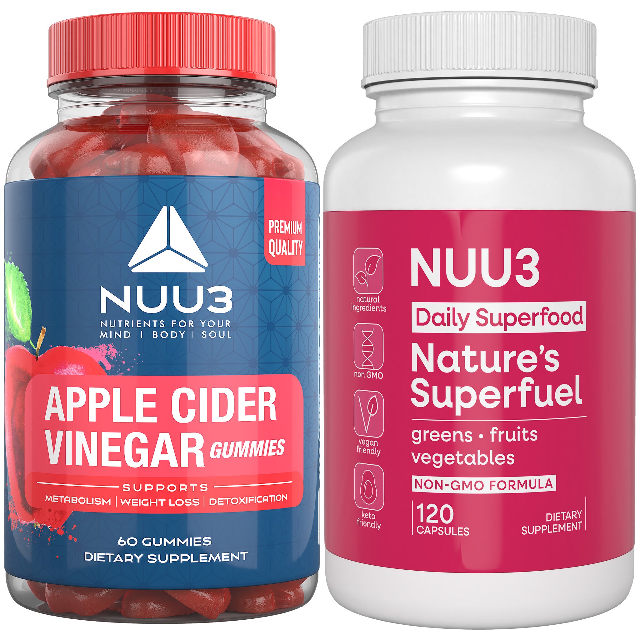 Combo Pack - ACV Gummies and Nature's Superfuel - Nuu3