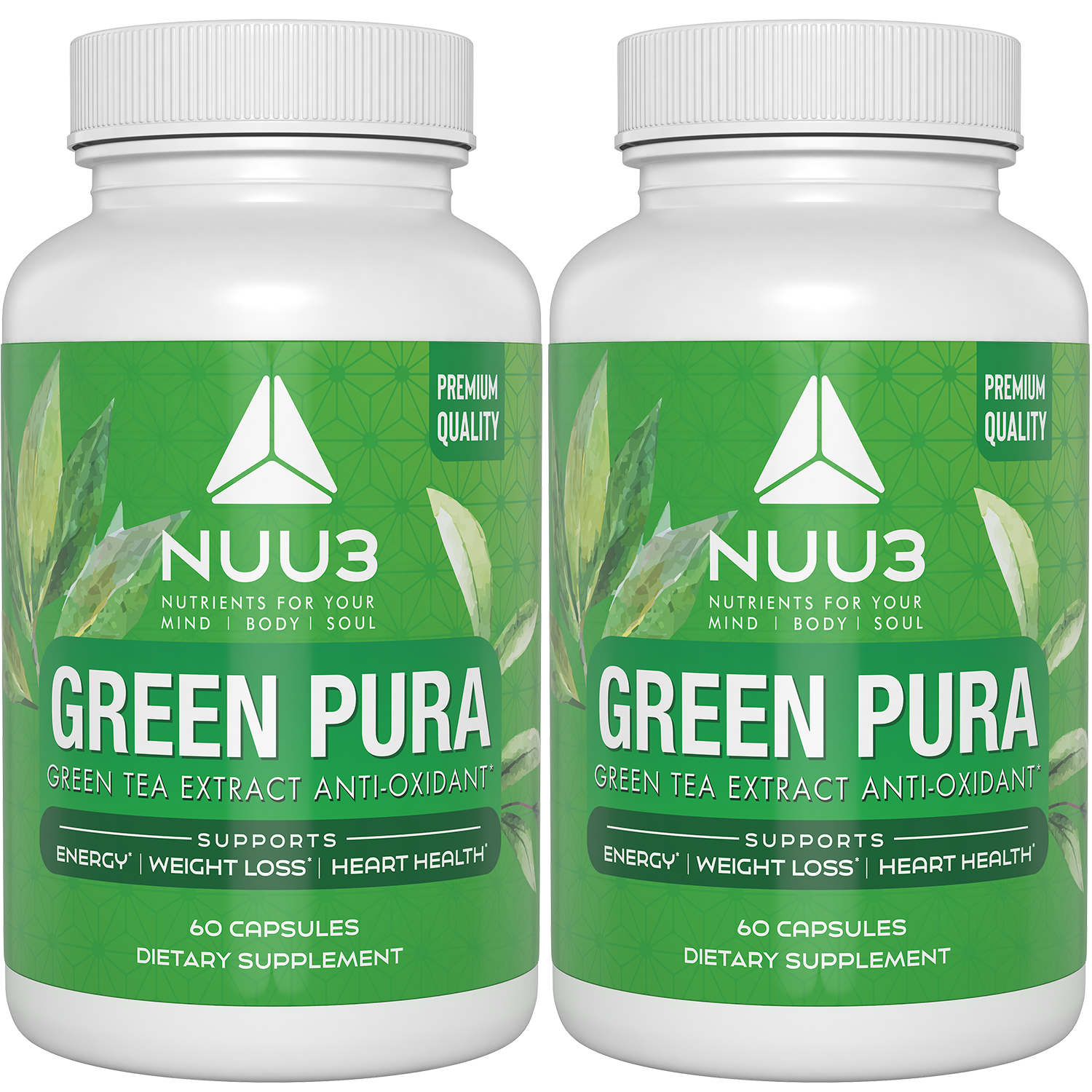 Green Pura Bottles - Nuu3
