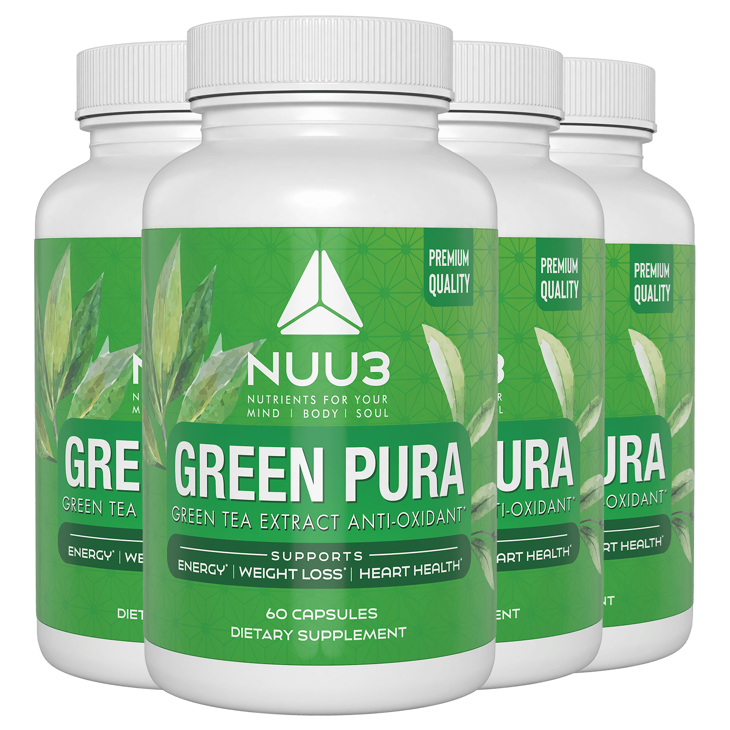 Green Pura Bottles - Nuu3