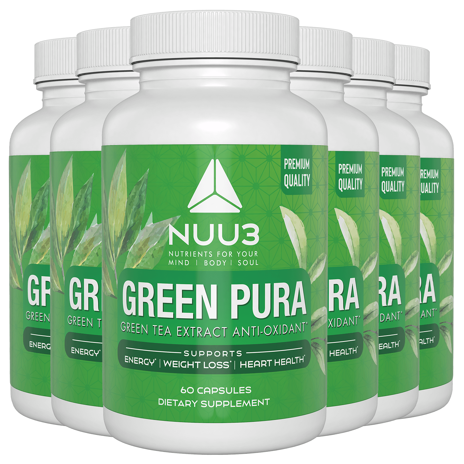 Green Pura Bottles - Nuu3