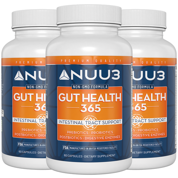 Gut Health 365 3 Bottles - Nuu3