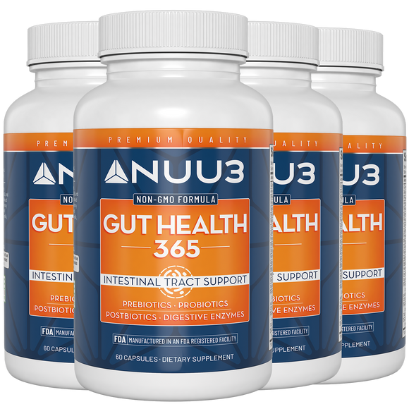 Gut Health 365 4 Bottles - Nuu3
