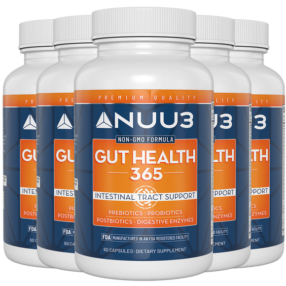 Gut Health 365 5 Bottles - Nuu3