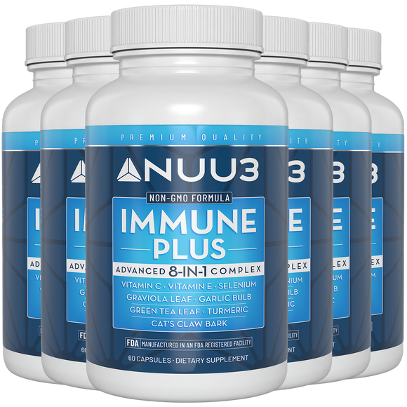 Immune Plus SPECIAL DISCOUNTED - 6 Bottle pack @ 25/Bottle - Nuu3
