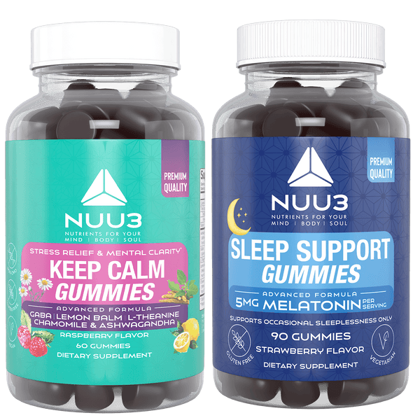 Combo Pack -  Keep Calm Gummies & Sleep Support Gummies - Nuu3