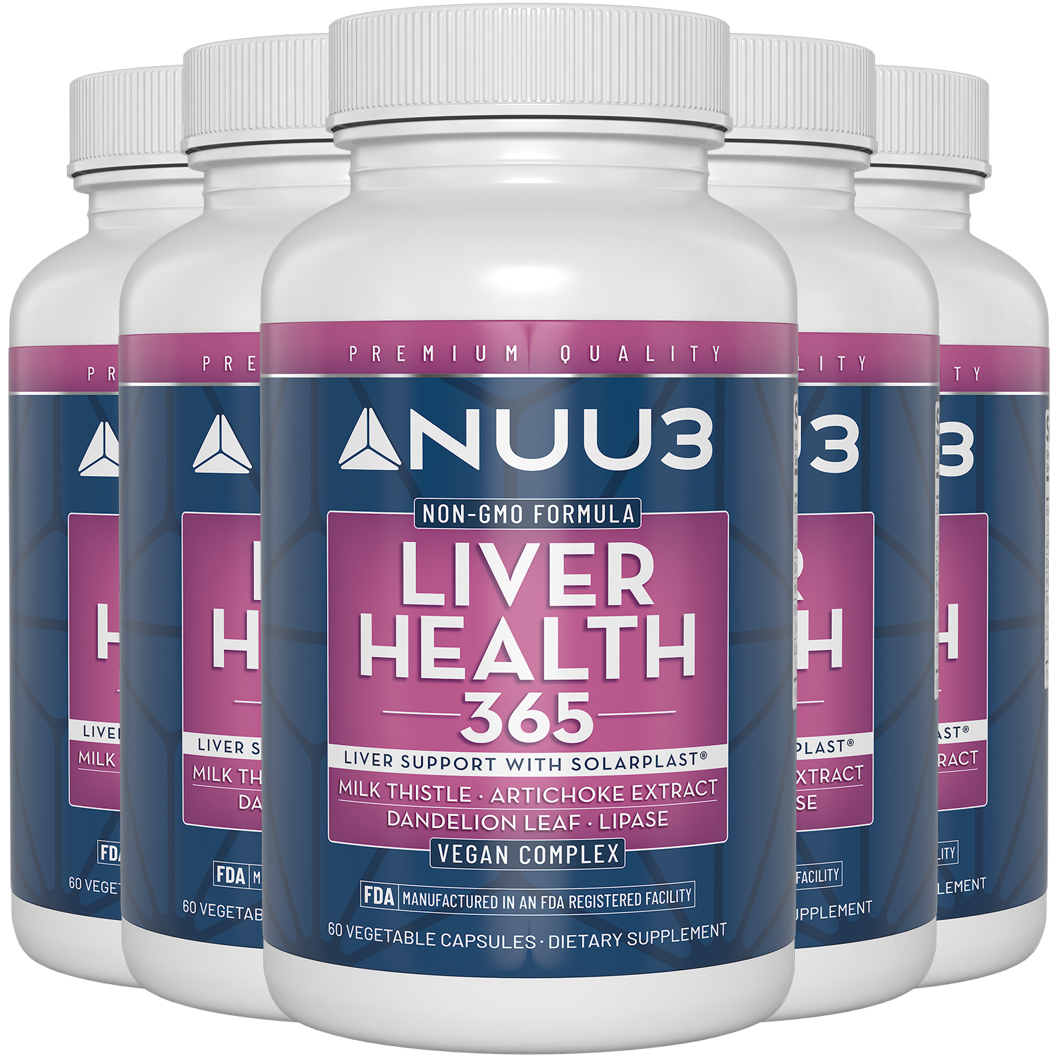 Liver Health 365 5 Bottles - Nuu3