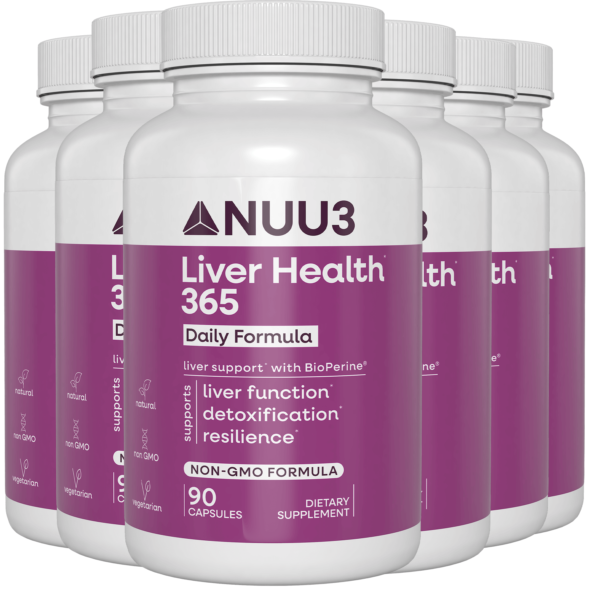 Liver Health 365 6 Bottles - Nuu3