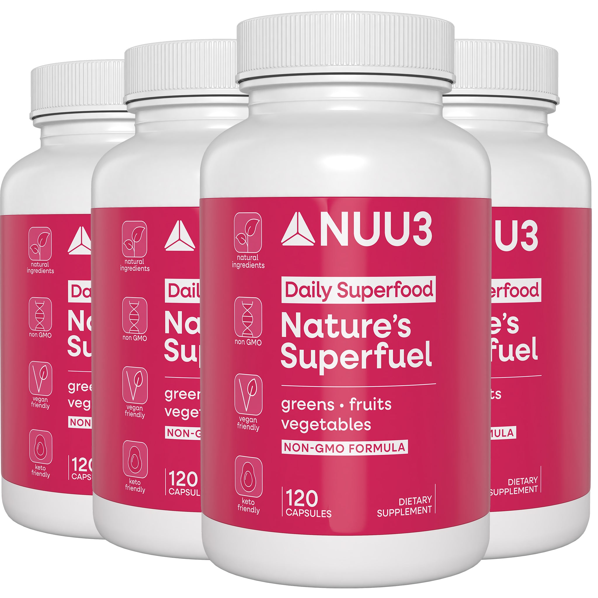 Nuu3 Nature's Superfuel 4 Bottles - Nuu3