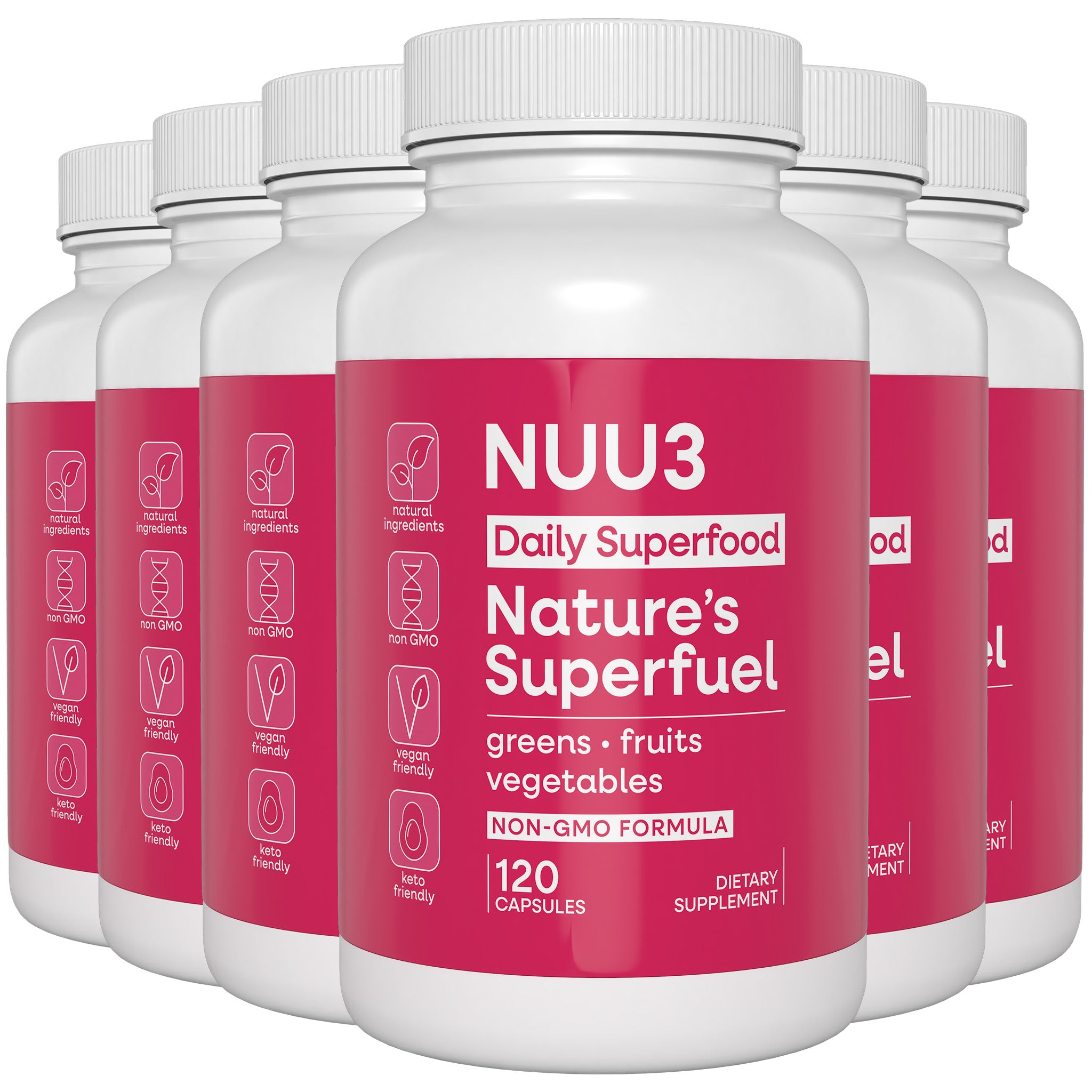 Nuu3 Nature's Superfuel 6 Bottles - Nuu3