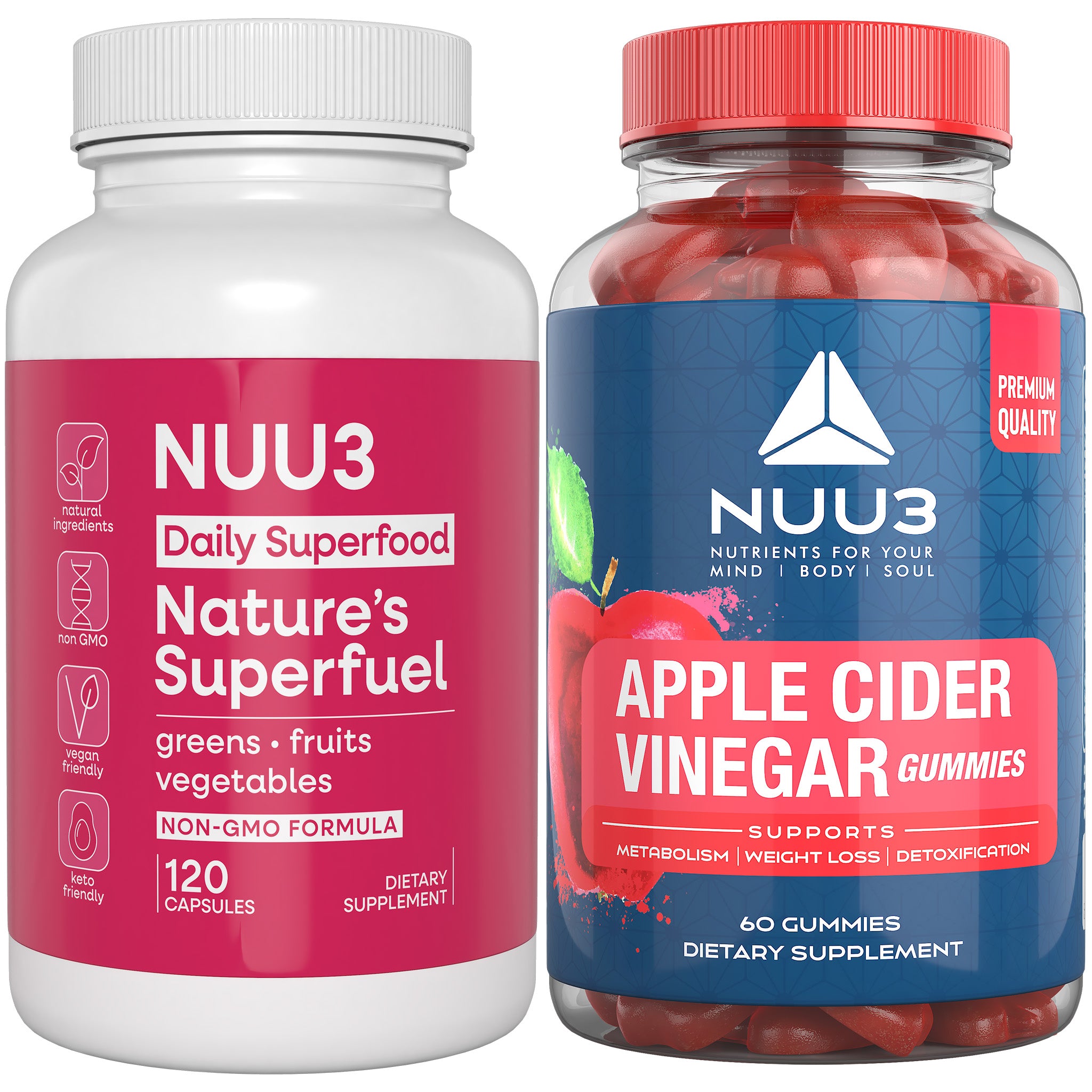Combo Pack - Nature's Superfuel & ACV Gummies - Nuu3