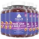 Hair, Skin, and Nails Gummies Bottles - Nuu3