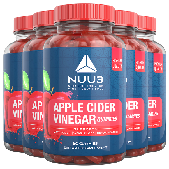 5 Bottles  of Nuu3 ACV Gummies - Nuu3