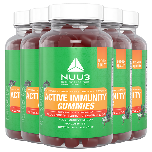Active Immunity Gummies 5 Bottles - Nuu3