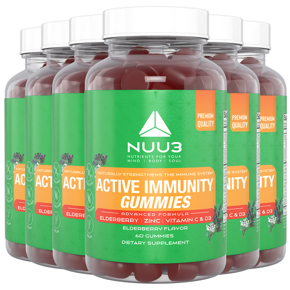 Active Immunity Gummies 6 Bottles - Nuu3