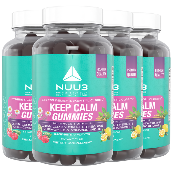 Keep Calm Gummies 4 Bottle - Nuu3
