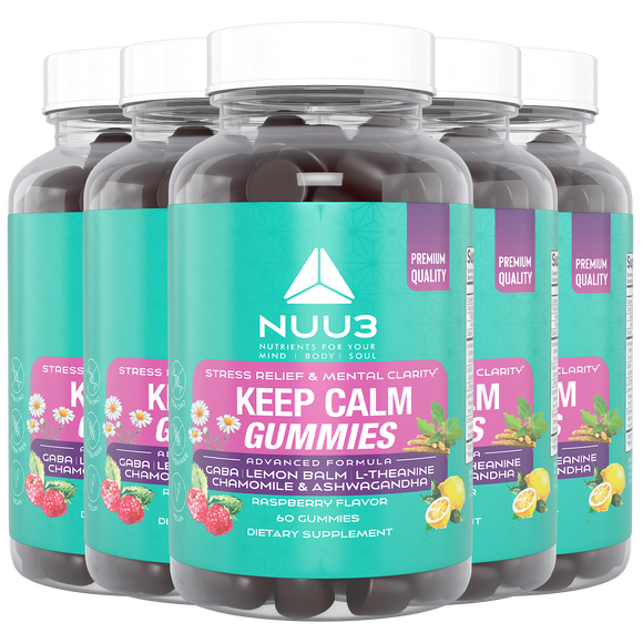 Keep Calm Gummies 5 Bottle - Nuu3