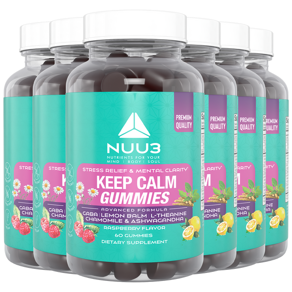 Keep Calm Gummies 6 Bottle - Nuu3